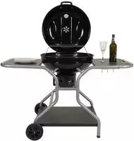 Mendler Grillwagen HWC-N16, Holzkohlegrill Kugelgrill Gartengrill mit Deckel...