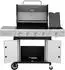 Hanseatic Rockford Gasgrill 4-Brenner + Seitenbrenner 14,5kW, schwarz/silber (43045140-0)