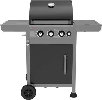 Trizeratop Gasgrill 3 Hauptbrenner + Seitenbrenner, Gusseisenrost, 11,5kW (TRI-99635)