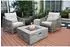 GardenForma Wilton Gasfeuerstelle Holzoptik, grau, 87x87x38cm (OFG148CG)