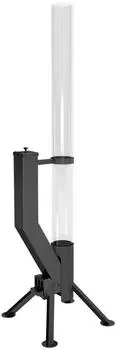 Gardenflare Feuerrohr Premium Pelletfackel Edelstahl, schwarz (10026)