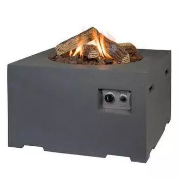 Happy Cocooning Feuertisch quadratisch klein, grau