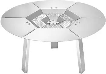 VEVOR W&auml;rmeverteiler Feuerschale Rund, Edelstahl 304, 508mm, Abnehmbar (YC-BASE-20)