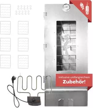 Lemodo R&auml;ucherofen XL R&auml;ucherschrank Stahl 110cm (NA294_HS)