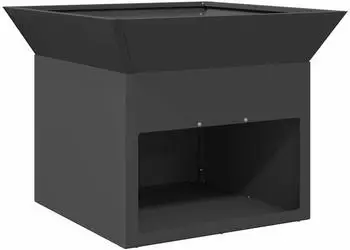 vidaXL Braise black fire pit 50 x 50 x 40 cm