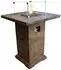 GardenForma Rova Bar Gasfeuerstelle Holzoptik 87x87x106cm (OFG224)
