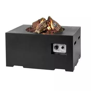 Happy Cocooning Mania Feuertisch rechteckig, klein, schwarz, 12kW (HC131025A)