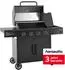 Hanseatic Rockford Black Gasgrill 4-Brenner + Seitenbrenner, 14,5kW (70850250-0)