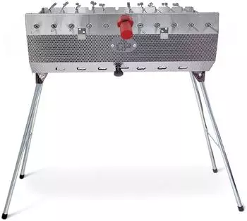 Grillpeter Mangal Set Taschkent Holzkohlegrill mit 11er Drehspie&szlig; und Motor (8091341)