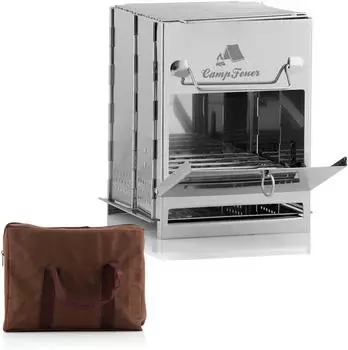 CampFeuer Faltgrill Edelstahl, 22x20,5x27cm (FTG4)