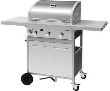 Lund Gasgrill 3+1 Brenner 12,8kW Edelstahl (TRI-99654)