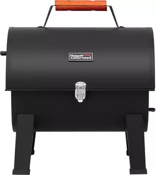 Royal Gourmet Tragbarer Holzkohle-Klappgrill, Tischgrill mit Holzgriff, schwarz (CC1619-E-G)