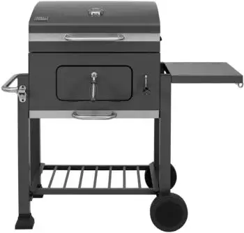 Koll Living Lyv Holzkohlegrill mit Deckel, Thermometer & höhenverstellbarer Kohlewanne (KE-9000AN)