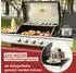 Royal Gourmet Gasgrill 4+1 Brenner, 14,5kW, mit Thermometer und Unterschrank, schwarz (GE4000BE-G)