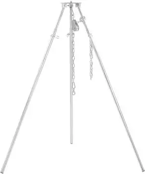 BBQ-Toro Dreibein Schwenkgrill h&ouml;henverstellbar 119-184cm, verzinktes Eisen