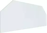 vidaXL Feuerstelle Glasplatte Transparent 120 x 50 cm Glas