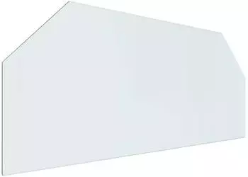 vidaXL Feuerstelle Glasplatte transparent, 120x50cm, Facettenschliff (333-068)