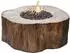 GardenForma Manchester Gasfeuerstelle Faserbeton Baumstammoptik, Redwood (OFG145RW)