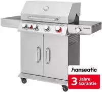 Hanseatic Gasgrill "Memphis, 3 x Hauptbrenner, Infrarot-Heck-, Turbo- und