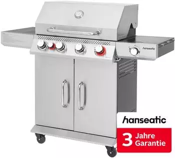Hanseatic Memphis 3 Hauptbrenner silber (30073659)