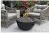GardenForma Jefferson Gasfeuerstelle Faserbeton-Optik schwarz, Ø 68x35cm (OFG119BK)