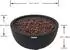 GardenForma Jefferson Gasfeuerstelle Faserbeton-Optik schwarz, Ø 68x35cm (OFG119BK)