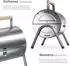 TecTake Holzkohlegrill Edelstahl Doppelgrillfläche 34x45cm (406669)
