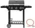 Royal Gourmet Gasgrill 3 Brenner, 9kW, klappbare Seitentische, schwarz (GH3001B-G)