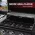 Royal Gourmet Gasgrill 3 Brenner, 9kW, klappbare Seitentische, schwarz (GH3001B-G)