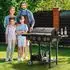 Royal Gourmet Gasgrill 3 Brenner, 9kW, klappbare Seitentische, schwarz (GH3001B-G)