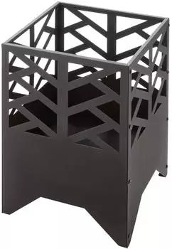 Dehner Feuerschale Levante, pulverbeschichtetes Eisen, schwarz, 50x36x36cm