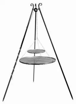 Trizeratop Viking Schwenkgrill Dreibein Doppelrost Edelstahl 180cm (112445)