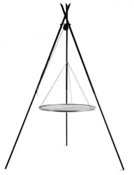Natur24 TIPI Schwenkgrill Edelstahl-Grillrost Ø80cm, 210cm (111445)