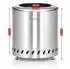 BBQ-Toro Smokeless Fire Pit raucharme Feuerstelle, Edelstahl, Ø 22x25cm (FIPI01)