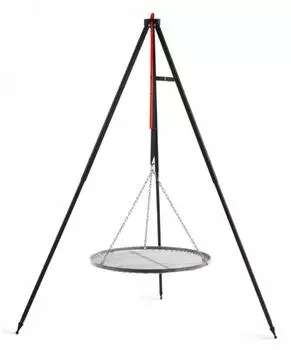 Natur24 Schwenkgrill Dreibein Edelstahlrost, ø50cm, 160cm (Jumbo)