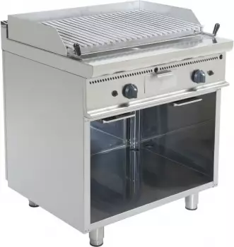 Saro E7/BS2BA Gas-Lavasteingrill Edelstahl 16000W (423-1275)