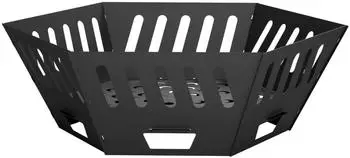 vidaXL Feuerstelle Stahl, schwarz, 80x80x28cm