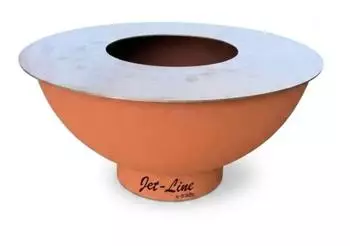 Jet-Line PlanchaFire Pro Feuerschale mit Grill, Rostoptik, &Oslash;56cm (23266)