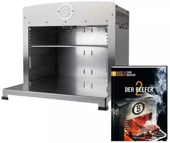 Beefer Twin Pro Oberhitzegrill Propan 50mbar 800&deg;C mit Kochbuch (1130001-Set2)