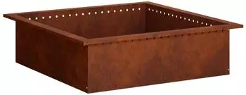 vidaXL Feuerstellenring Rostoptik 90x90x25cm Wetterfeststahl (8012631)