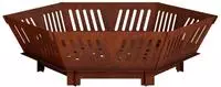 vidaXL Feuerstelle Rostoptik 60 x 60 x 18 cm Wetterfeststahl