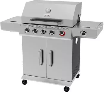 Yato Gasgrill 4+1 Brenner, Edelstahl, 19kW (YG-20032)