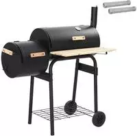 vidaXL Outdoor Grill 104 x 58 x 114 cm Stahl Schwarz