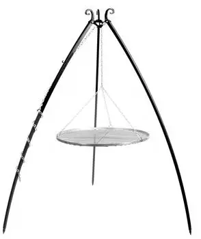 Trizeratop Schwenkgrill Dreibein Edelstahlrost 200cm, &Oslash; 80cm (21013)