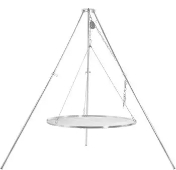 BBQ-Toro Schwenkgrill Dreibein h&ouml;henverstellbar, Edelstahl, &Oslash; 90cm