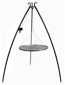 Trizeratop Schwenkgrill Dreibein Rohstahlgitter 200cm mit Kurbel 80cm (11373)