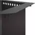 vidaXL Feuerstellenring schwarz 80x80x25cm Stahl
