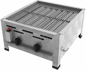 ChattenGlut Professional Gastrobr&auml;ter 2-flammig Edelstahl 9kW