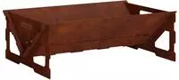 vidaXL Feuerstelle Rostoptik 60 x 40 x 20 cm Wetterfeststahl