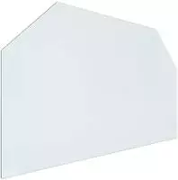 vidaXL Feuerstelle Glasplatte Transparent 100 x 60 cm Glas
